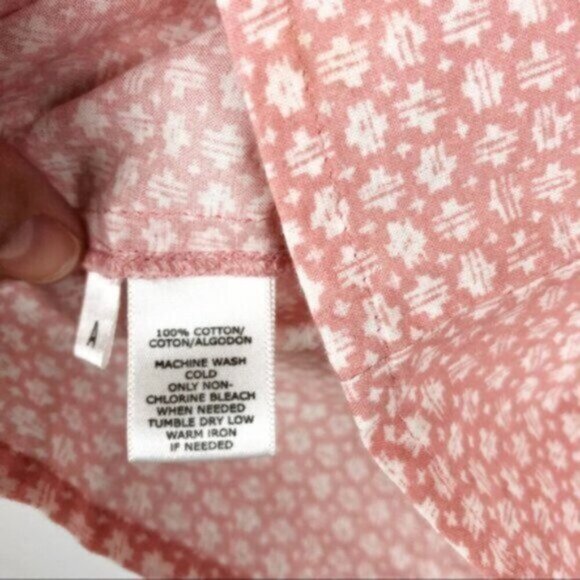 Ann Taylor LOFT | Women's Pink & White Boat Neckline Tank Style Top Size XS - Picture 5 of 6